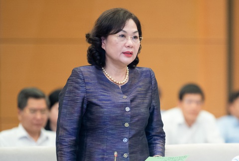 Thống đốc Nguyễn Thị Hồng thông tin mới nhất xử lý ngân hàng yếu kém - Ảnh 1. Thống đốc Nguyễn Thị Hồng - Ảnh: GIA HÂN