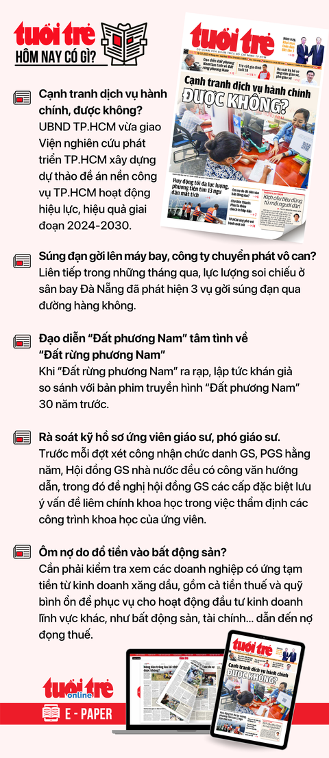 Tin tức chính trên Tuổi Trẻ nhật báo hôm nay 18-10. Để đọc Tuổi Trẻ báo in phiên bản E-paper, mời bạn đăng ký Tuổi Trẻ Sao TẠI ĐÂY Tin tức chính trên Tuổi Trẻ nhật báo hôm nay 18-10. Để đọc Tuổi Trẻ báo in phiên bản E-paper, mời bạn đăng ký Tuổi Trẻ Sao TẠI ĐÂY