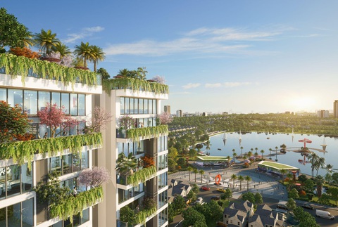 Vườn thẳng đứng Vertical Garden mang nét thiết kế độc bản rất riêng của gần 400 căn hộ tại Sunshine Green Iconic Vườn thẳng đứng Vertical Garden mang nét thiết kế độc bản rất riêng của gần 400 căn hộ tại Sunshine Green Iconic