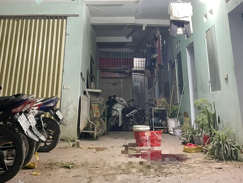 Hiện trường vụ chồng giết vợ tại Bắc Giang - Ảnh: ĐỨC ANH Hiện trường vụ chồng giết vợ do nghi ngờ ngoại tình tại Bắc Giang - Ảnh: ĐỨC ANH