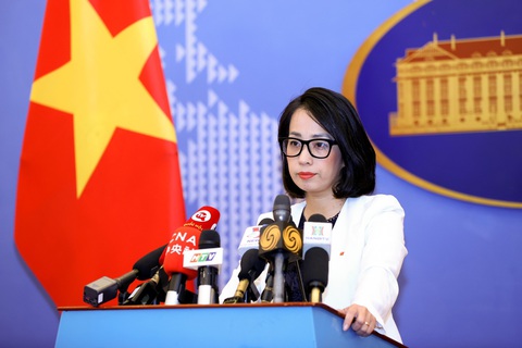 Việt Nam lên án tấn công thường dân ở Trung Đông, kêu gọi chấm dứt bạo lực - Ảnh 1. Người phát ngôn Bộ Ngoại giao Phạm Thu Hằng - Ảnh: Bộ Ngoại giao cung cấp