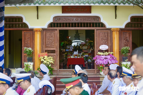 Khánh thành công trình mở rộng đền thờ các anh hùng liệt sĩ đoàn tàu không số - Ảnh 6. Đền thờ các anh hùng liệt sĩ đoàn tàu không số tại Lữ đoàn 125 được xây dựng, nâng cấp khang trang - Ảnh: CHÂU TUẤN