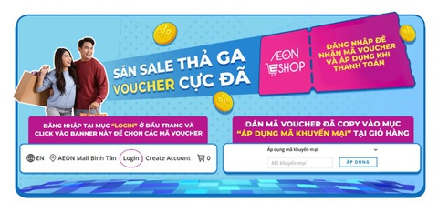 Chủ động hẹn giờ nhận hàng với AEON Eshop - Ảnh 3. AEON Eshop mang tới nhiều khuyến mãi hấp dẫn cho khách hàng khi mua sắm trực tuyến