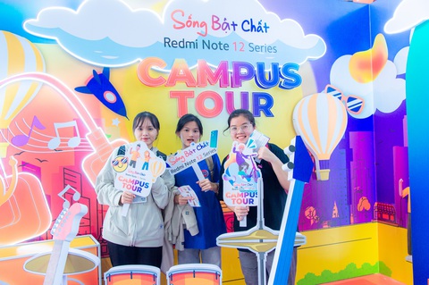 Sự kiện“Xiaomi Campus Tour 2023 - Sống Bật Chất” dành cho sinh viên trường đại học trên toàn quốc. Ảnh: Đ.H Sự kiện“Xiaomi Campus Tour 2023 - Sống Bật Chất” dành cho sinh viên trường đại học trên toàn quốc. Ảnh: Đ.H
