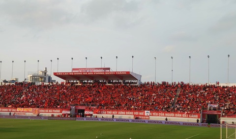 Lạch Tray sẵn sàng cho màn khai cuộc V-League 2023-2024 - Ảnh 1. Sân Lạch Tray hy vọng sẽ được lấp đầy 20.000 khán giả trong ngày khai mạc V-League 2023 - 2024 - Ảnh: HPFC