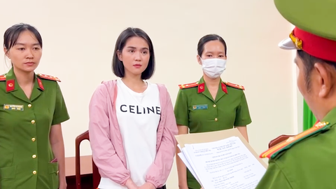 Từ vụ Ngọc Trinh: Bài học cảnh tỉnh những ai bất chấp câu view - Ảnh 1. Người mẫu Ngọc Trinh tại cơ quan công an - Ảnh: T.L.