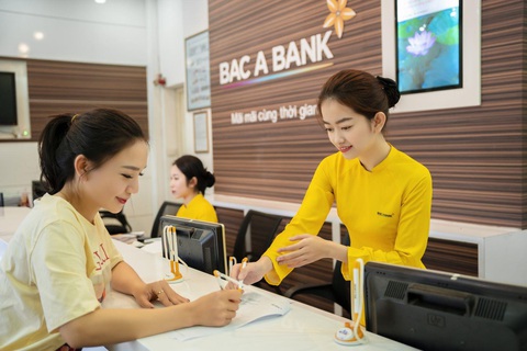 Ngân hàng TMCP Bắc Á công bố báo cáo tài chính quý 3 năm 2023 - Ảnh 1. Khách hàng giao dịch tại Bac A Bank