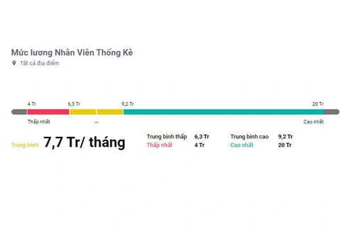 Những điều cần biết về việc làm của nhân viên thống kê - Ảnh 8. Thu nhập trung bình của nhân viên phân tích thống kê hiện nay - Ảnh: Internet