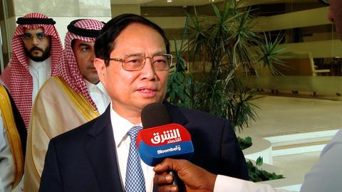 Thủ tướng trả lời báo chí quốc tế về hợp tác với Saudi Arabia hiện thực hóa "Tầm nhìn 2030" - Ảnh 1. Thủ tướng Phạm Minh Chính trả lời báo chí quốc tế về hợp tác với Saudi Arabia về chiến lược "Tầm nhìn 2030" - Ảnh: N.BẮC
