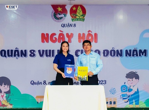Weset ký kết thỏa thuận hợp tác cùng Quận Đoàn quận 8 và quận Bình Tân - Ảnh 1. Lễ ký kết cùng Quận Đoàn quận 8