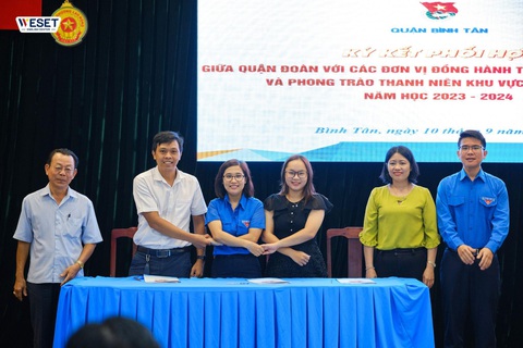Weset ký kết thỏa thuận hợp tác cùng Quận Đoàn quận 8 và quận Bình Tân - Ảnh 2. Lễ ký kết cùng Quận Đoàn quận Bình Tân