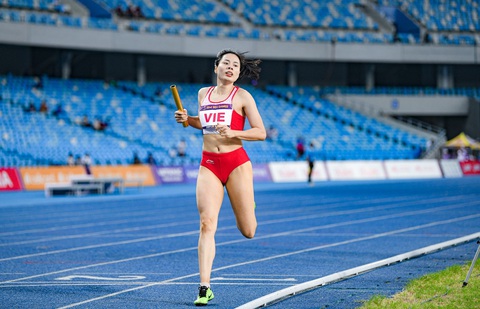 Asiad 19 ngày 2-10: Nguyễn Thị Huyền không vào được chung kết - Ảnh 1. Nguyễn Thị Huyền không thể vào chung kết 400m rào nữ Asiad 19 - Ảnh: NAM TRẦN