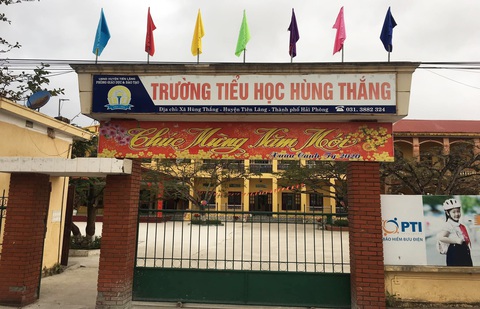 Hải Phòng chấn chỉnh tình trạng dạy thêm, lạm thu - Ảnh 1. Một số phụ huynh có con em học tại Trường tiểu học Hùng Thắng, huyện Tiên Lãng, Hải Phòng có ý kiến về việc đóng góp tự nguyện mua sắm điều hòa nhưng thực tế "cào bằng" - Ảnh: T.THẮNG