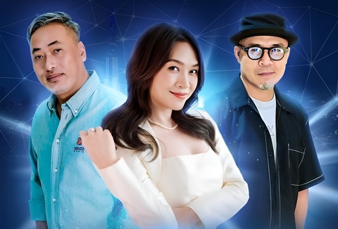 Ai sẽ là quán quân Vietnam Idol 2023? - Ảnh 5. Bộ ba ban giám khảo "Vietnam Idol 2023" từ trái qua: Nguyễn Quang Dũng, Mỹ Tâm, Huy Tuấn - Ảnh: BTC