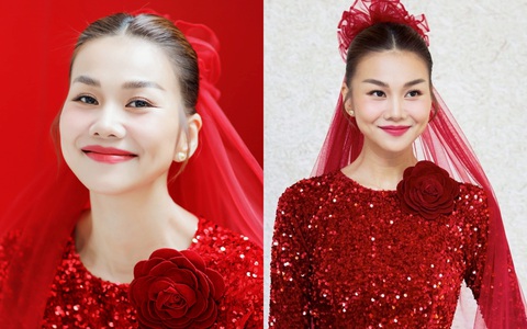 Tin tức giải trí 21-10: Thanh Hằng gây sốt với nhan sắc xinh đẹp trong tà áo dài đỏ - Ảnh 1. Nhan sắc trẻ trung của Thanh Hằng ở tuổi 40 - Ảnh: Facebook Thanh Hằng