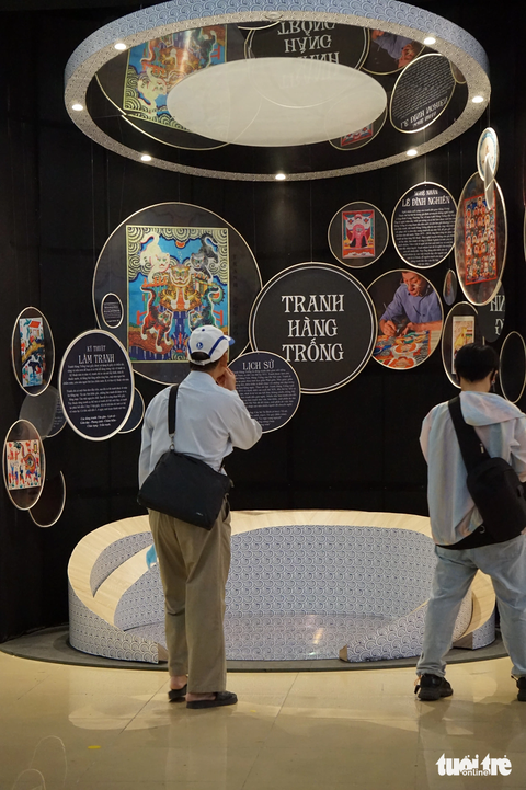 Thiết kế giới thiệu tinh hoa làng tranh Hàng Trống - Ảnh: T.ĐIỂU Thiết kế giới thiệu tinh hoa làng tranh Hàng Trống - Ảnh: T.ĐIỂU