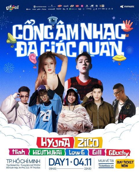 Dàn rapper đang “on top trending” không hẹn mà gặp tại GENfest - Ảnh 2. Dàn rapper đang “on top trending” không hẹn mà gặp tại GENfest - Ảnh 2.