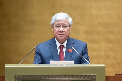 Cử tri băn khoăn lạm thu trong giáo dục, tham nhũng ngày càng tinh vi - Ảnh 1. Chủ tịch Ủy ban Trung ương Mặt trận Tổ quốc Việt Nam Đỗ Văn Chiến - Ảnh: GIA HÂN