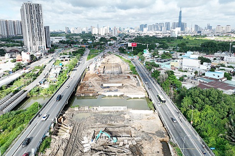 Dự án đầu tư công nút giao thông An Phú, TP Thủ Đức (TP.HCM) - Ảnh: HÀ VIỄN PHƯƠNG Dự án đầu tư công nút giao thông An Phú, TP Thủ Đức (TP.HCM) - Ảnh: HÀ VIỄN PHƯƠNG
