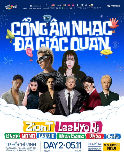 Dàn rapper đang “on top trending” không hẹn mà gặp tại GENfest - Ảnh 3. Lễ hội âm nhạc GENfest sẽ chính thức diễn ra với dàn line-up “hùng hậu”