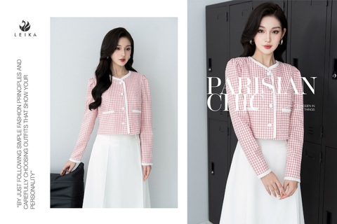 Phong cách ‘Parisian Chic’ - điểm nhấn Thu Đông 2023 của thời trang LEIKA - Ảnh 2. Hoạ tiết đi liền với thời gian