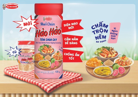 Muối chấm Hảo Hảo ra mắt diện mạo mới - Ảnh 1. Muối chấm Hảo Hảo ra mắt diện mạo mới - Ảnh 1.