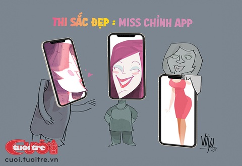 Cuộc thi hoa hậu 'không cần đẹp cũng thắng' - Ảnh 1. Cuộc thi hoa hậu "không cần đẹp cũng thắng" - Tranh: Viiip