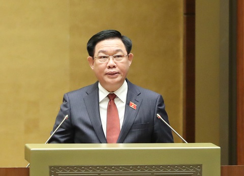 Chủ tịch Quốc hội: Công tâm, khách quan, chính xác trong ghi phiếu tín nhiệm - Ảnh 1. Chủ tịch Quốc hội Vương Đình Huệ - Ảnh: GIA HÂN
