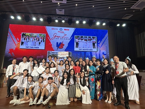 Cuộc thi ‘Gen Z xứ Quảng’ đi vào giai đoạn nước rút - Ảnh 3. Đội Trường THPT Phan Châu Trinh giành vé nhất bảng với điểm số cao kỷ lục là ứng viên nặng ký trong vòng bán kết