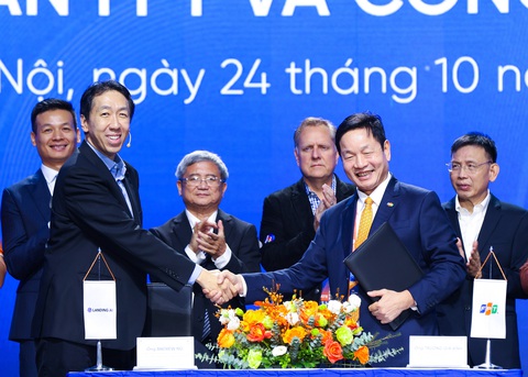 Cơ hội cho Việt Nam chuyển từ gia công phần mềm sang phát triển ứng dụng AI - Ảnh 4. FPT tiếp tục ký kết hợp tác với Landing AI để phát triển công cụ thị giác máy tính cho các ngành công nghiệp, y tế, giáo dục - Ảnh: HOÀNG NAM
