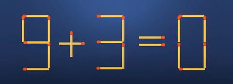 Thử tài IQ: Di chuyển một que diêm để 47+5=8 thành phép tính đúng - Ảnh 4. Thử tài IQ: Di chuyển một que diêm để 47+5=8 thành phép tính đúng - Ảnh 4.