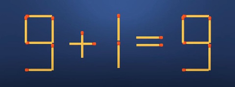 Thử tài IQ: Di chuyển một que diêm để 47+5=8 thành phép tính đúng - Ảnh 7. Thử tài IQ: Di chuyển một que diêm để 47+5=8 thành phép tính đúng - Ảnh 7.