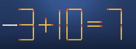 Thử tài IQ: Di chuyển một que diêm để 3+18=7 thành phép tính đúng - Ảnh 1.