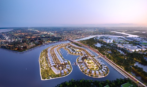 Dinh thự hàng hiệu hướng đến giới siêu giàu tại khu Đông TP.HCM - Ảnh 1. Đẳng cấp của The Rivus thể hiện từ vị trí, thiết kế cho đến sự khan hiếm về mặt số lượng dinh thự.