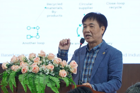 Doanh nghiệp còn khó khăn khi chuyển mô hình kinh tế tuần hoàn - Ảnh 1. Theo GS.TS Nguyễn Trọng Hoài, doanh nghiệp còn khó khăn khi chuyển mô hình kinh tế tuần hoàn - Ảnh: CHÍ HẠNH