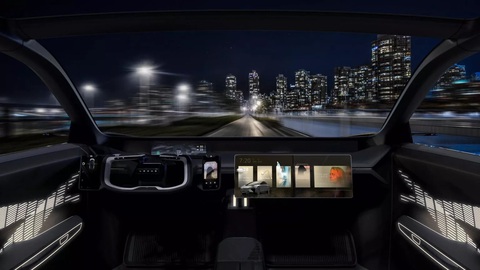 Lexus LF-ZC Concept: Bản xem trước của mẫu mới ra mắt năm 2026, đi xa gấp đôi xe điện thông thường - Ảnh 7. Không gian cabin Lexus LF-ZC Concept khá rộng rãi. Hàng ghế trước đặt thấp, đối diện là kính chắn gió toàn cảnh (kính vuốt lên tận nóc) làm tăng cảm giác sang trọng, Một vài tính năng đáng chú ý có màn hình hiển thị thông tin trên kính chắn gió, gương kỹ thuật số được lắp đặt ở cả hai bên xe - Ảnh: Lexus
