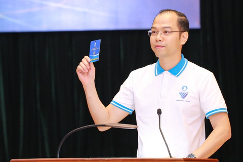 Anh Nguyễn Tiến Hưng, Phó bí thư Thành đoàn, Chủ tịch Hội sinh viên TP Hà Nội - Ảnh: HOÀNG DUY Anh Nguyễn Tiến Hưng - phó bí thư Thành Đoàn, chủ tịch Hội Sinh viên TP Hà Nội - Ảnh: HOÀNG DUY