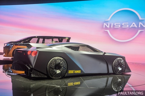 Nissan Hyper Force ra mắt: Siêu xe điện 1.341 mã lực chủ lực gian hàng Nissan - Ảnh 2. So với GT-R, Hyper Force mang chất siêu xe rõ ràng hơn - Ảnh: Paultan