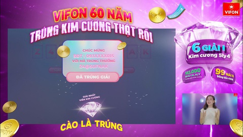 VIFON trao viên kim cương đầu tiên cho người trúng giải - Ảnh 2. VIFON trao viên kim cương đầu tiên cho người trúng giải - Ảnh 2.