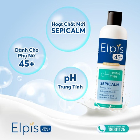 Elpis 45+ - Dung dịch vệ sinh phụ nữ dành riêng cho tuổi 45+ - Ảnh 2. Elpis 45+ - Dung dịch vệ sinh phụ nữ dành riêng cho tuổi 45+ - Ảnh 2.