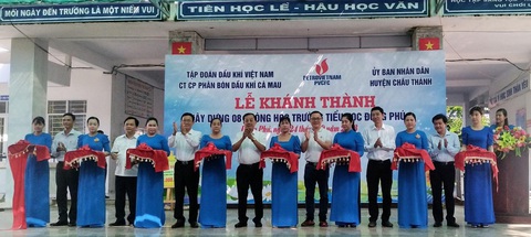 PVCFC khánh thành 8 phòng học mới tại Hậu Giang- Ảnh 1. PVCFC khánh thành 8 phòng học mới tại Hậu Giang- Ảnh 1.