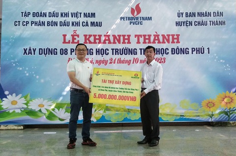 PVCFC khánh thành 8 phòng học mới tại Hậu Giang- Ảnh 2. PVCFC khánh thành 8 phòng học mới tại Hậu Giang- Ảnh 2.