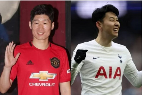 Tranh cãi Son Heung Min và Park Ji Sung: ai giỏi hơn ? - Ảnh 1. Park Ji Sung (trái) và Son Heung Min: ai vĩ đại hơn? - Ảnh: Sports Nate