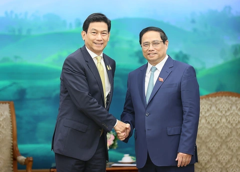 Doanh nghiệp Thái Lan muốn mở rộng đầu tư vào Việt Nam - Ảnh 1. Thủ tướng Phạm Minh Chính tiếp Phó thủ tướng, Ngoại trưởng Thái Lan Parnpree Bahiddha-Nukara - Ảnh: TTXVN