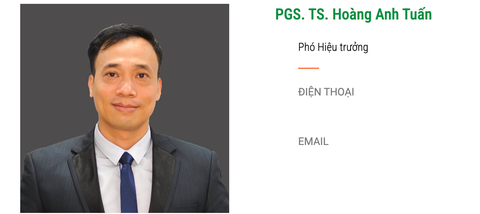 Nhà xuất bản 'ém nhẹm' vụ ông Hoàng Anh Tuấn, tổng biên tập từ chức - Ảnh 1. Thông tin PGS.TS Hoàng Anh Tuấn giữ chức vụ phó hiệu trưởng Trường đại học Đông Á, trên website trường - Ảnh chụp màn hình