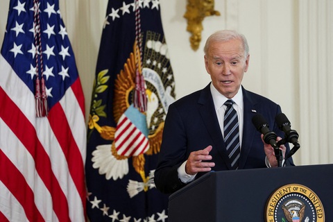 Ông Biden ra lệnh tấn công vào mục tiêu Iran ở Syria - Ảnh 1. Tổng thống Mỹ Joe Biden - Ảnh: REUTERS