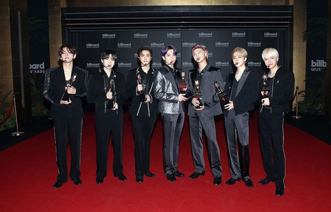 BTS là đại diện "bất bại" của K-Pop tại BBMAs qua các năm. Ảnh: Billboard BTS là đại diện "bất bại" của K-Pop tại BBMAs qua các năm - Ảnh: Billboard
