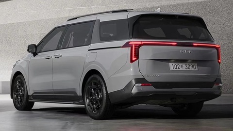 Kia Carnival facelift ra mắt - Ảnh 2. Ở lần trở lại này, Kia Carnival đổi thiết kế đầu giống EV9, Morning, đuôi giống Seltos - Ảnh: Kia