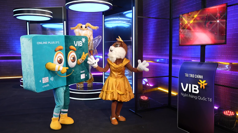 'TKLMEDIA & Vie Channel - By DatVietVAC' ghi dấu tại SMARTIES VietNam 2023 - Ảnh 1. Mascot thẻ VIB xuất hiện cùng các nhân vật của The Masked Singer Vietnam