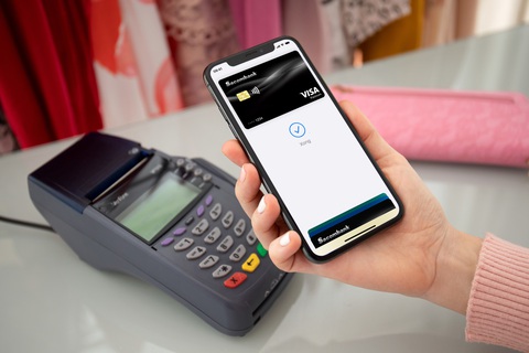 Rút tiền, chuyển khoản, thanh toán online – offline không cần thẻ - Ảnh 1. Mở thẻ phi vật lý Sacombank để trải nghiệm Apple Pay - Ảnh: Sacombank